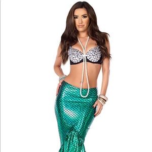 Forplay Coral Reef Sexy Mermaid Bra Skirt Costume